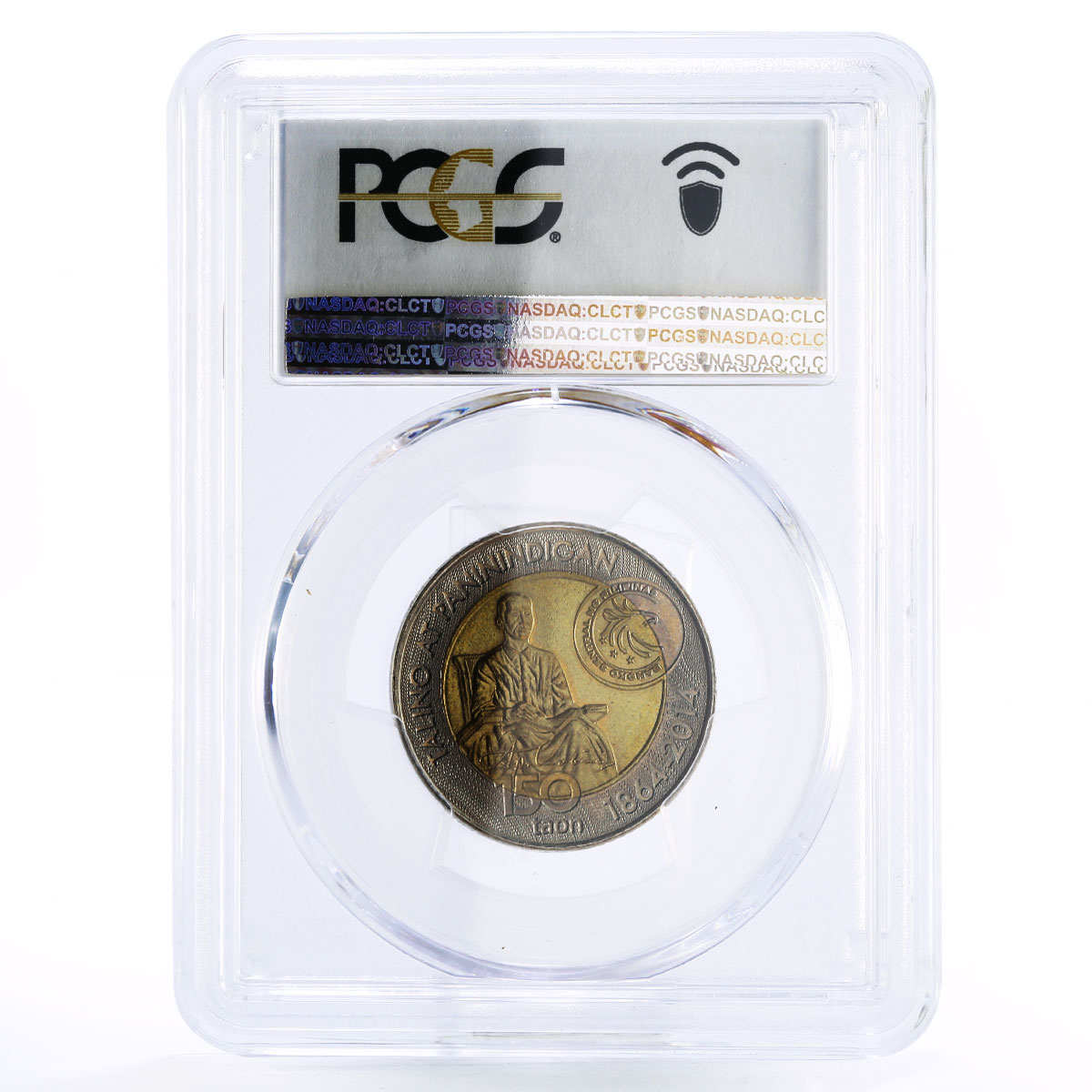 Philippines 10 piso Birthday of Teacher Apolinario MS69 PCGS bimetal coin 2014