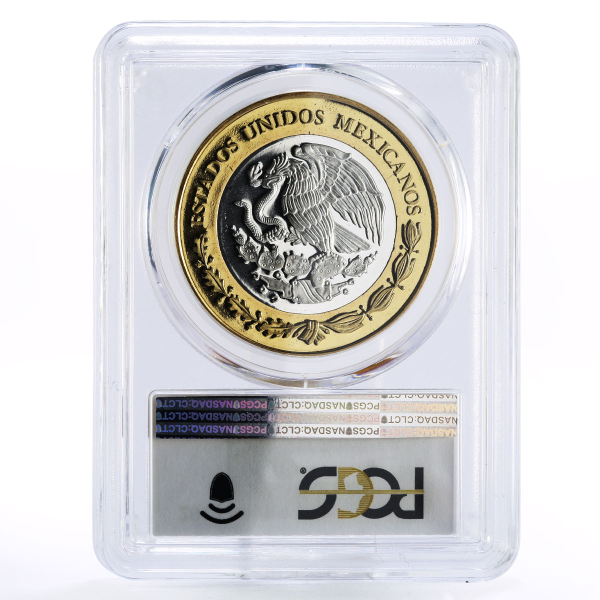 Mexico 100 pesos Numismatic Heritage South Railway PL69 PCGS bimetal coin 2012