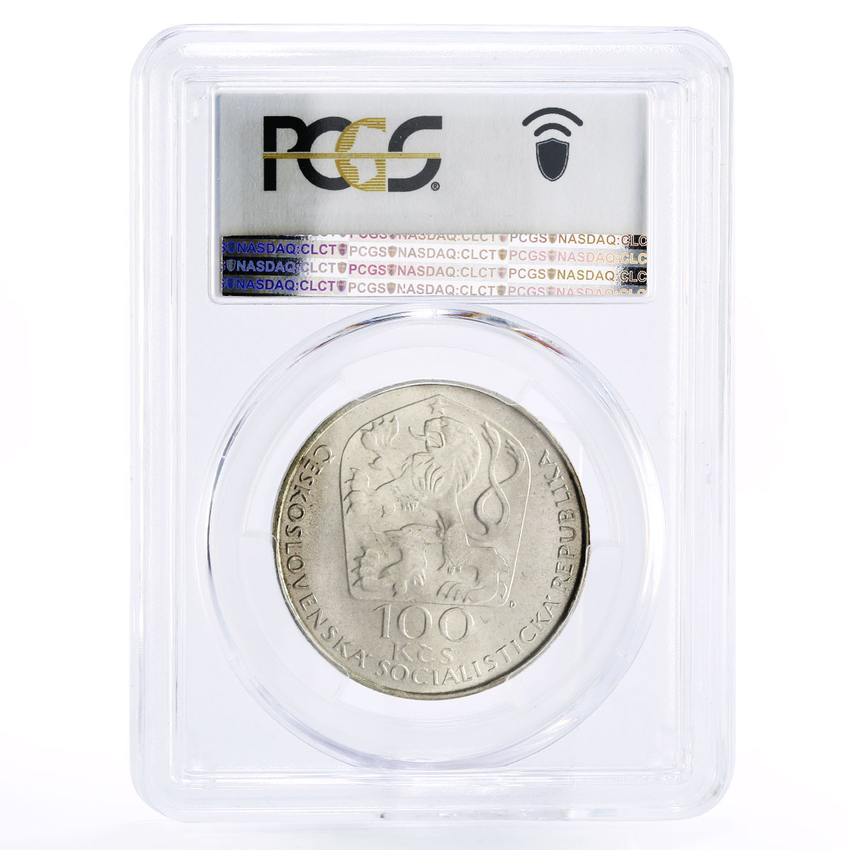 Czechoslovakia 100 korun Engraver Vaclav Hollar MS66 PCGS silver coin 1977