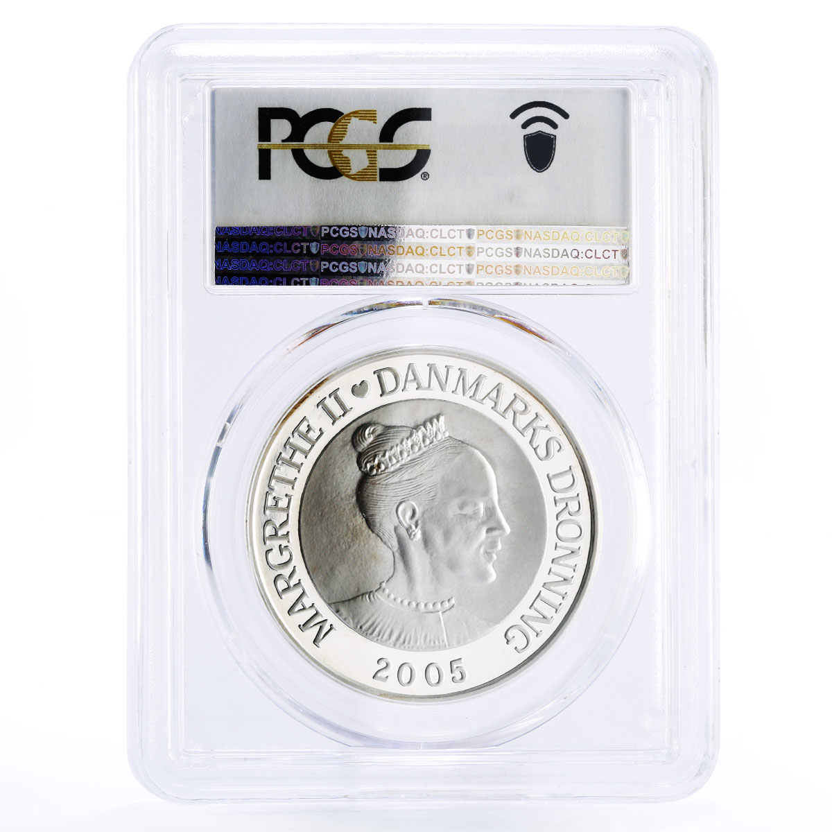 Denmark 10 kroner Hans Christian Andersen Ugly Duck PR68 PCGS silver coin 2005