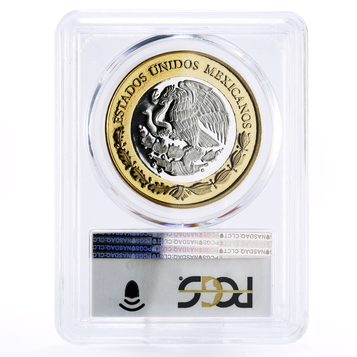 Mexico 100 pesos Numismatic Heritage Oaxaca 1916 PL70 PCGS bimetal coin 2014