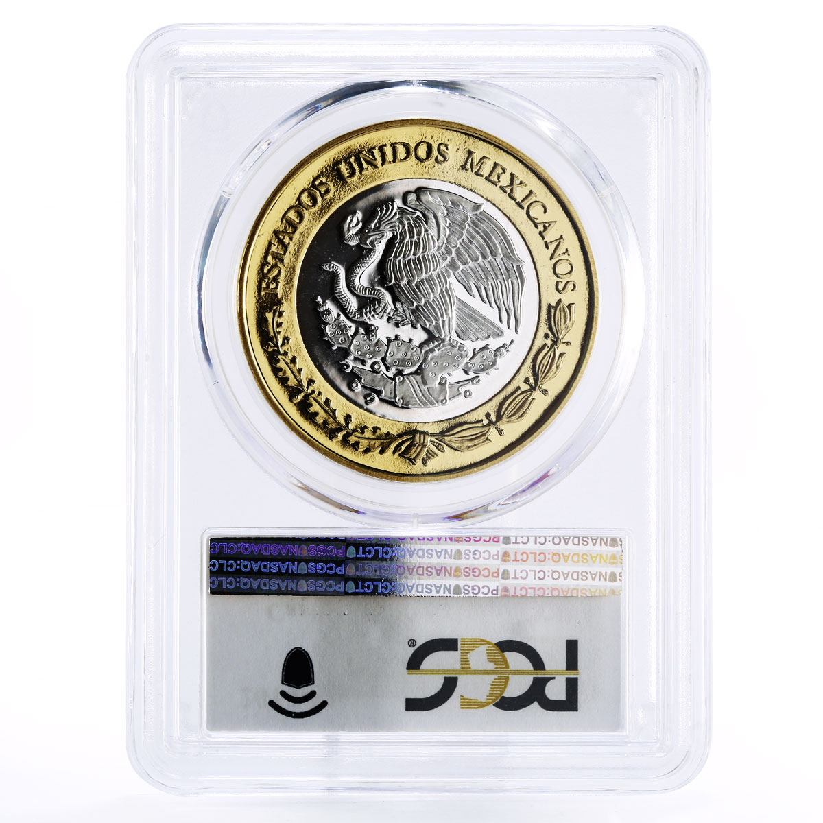 Mexico 100 pesos Numismatic Heritage Carlos IV PL70 PCGS bimetal coin 2014