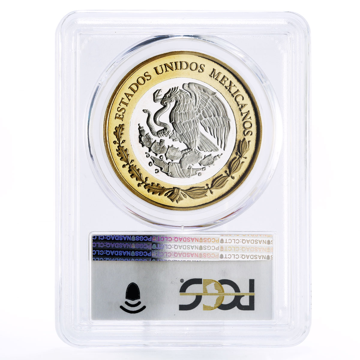Mexico 100 pesos Numismatic Heritage Oaxaca Royalist PL69 PCGS bimetal coin 2014
