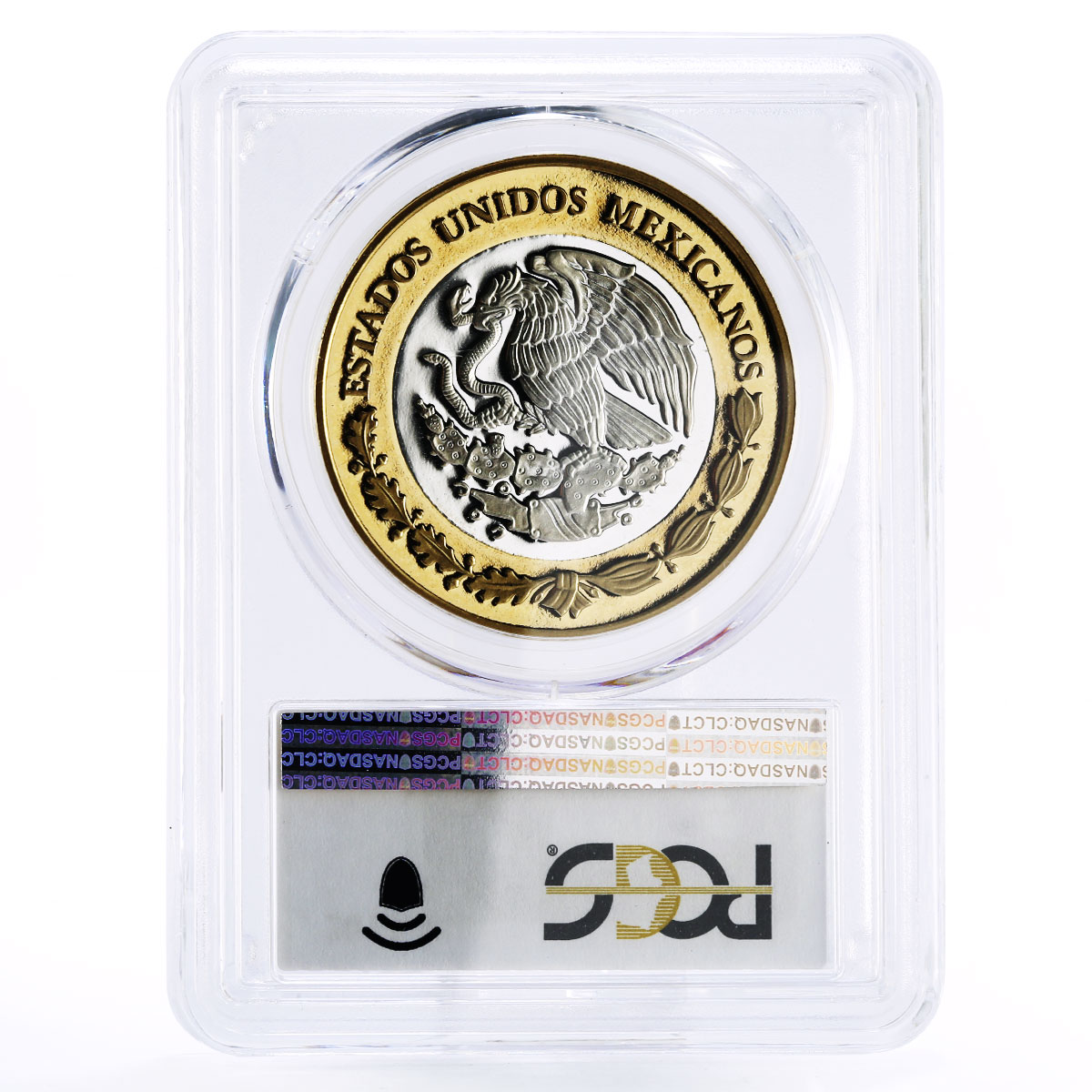 Mexico 100 pesos Numismatic Heritage 1st Empire Coin PL69 PCGS bimetal coin 2013