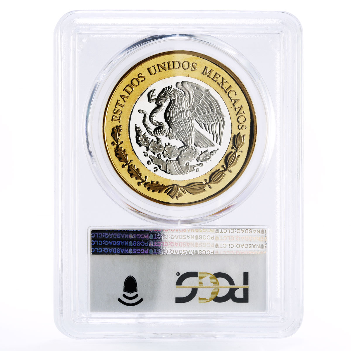 Mexico 100 pesos Numismatic Heritage 1804 8 Reales PL69 PCGS bimetal coin 2012