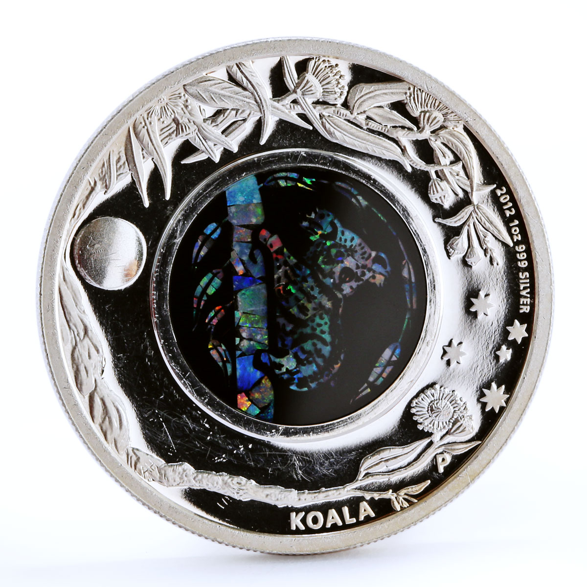 Australia 1 dollar Australian Opal series The Koala Fauna silver coin 2012