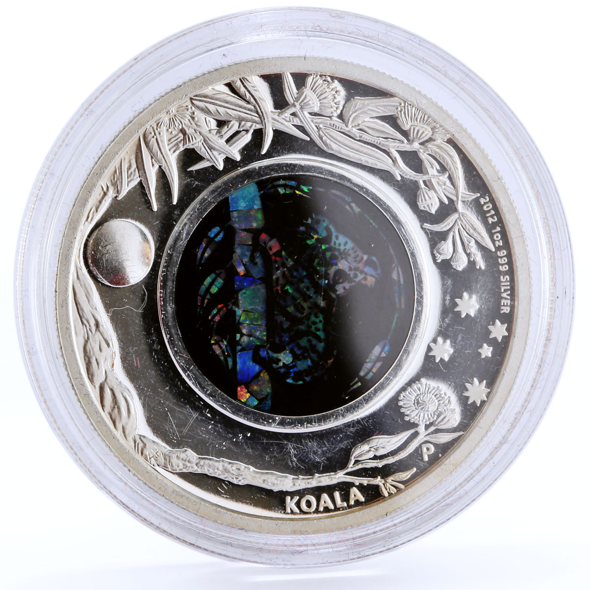 Australia 1 dollar Australian Opal series The Koala Fauna silver coin 2012