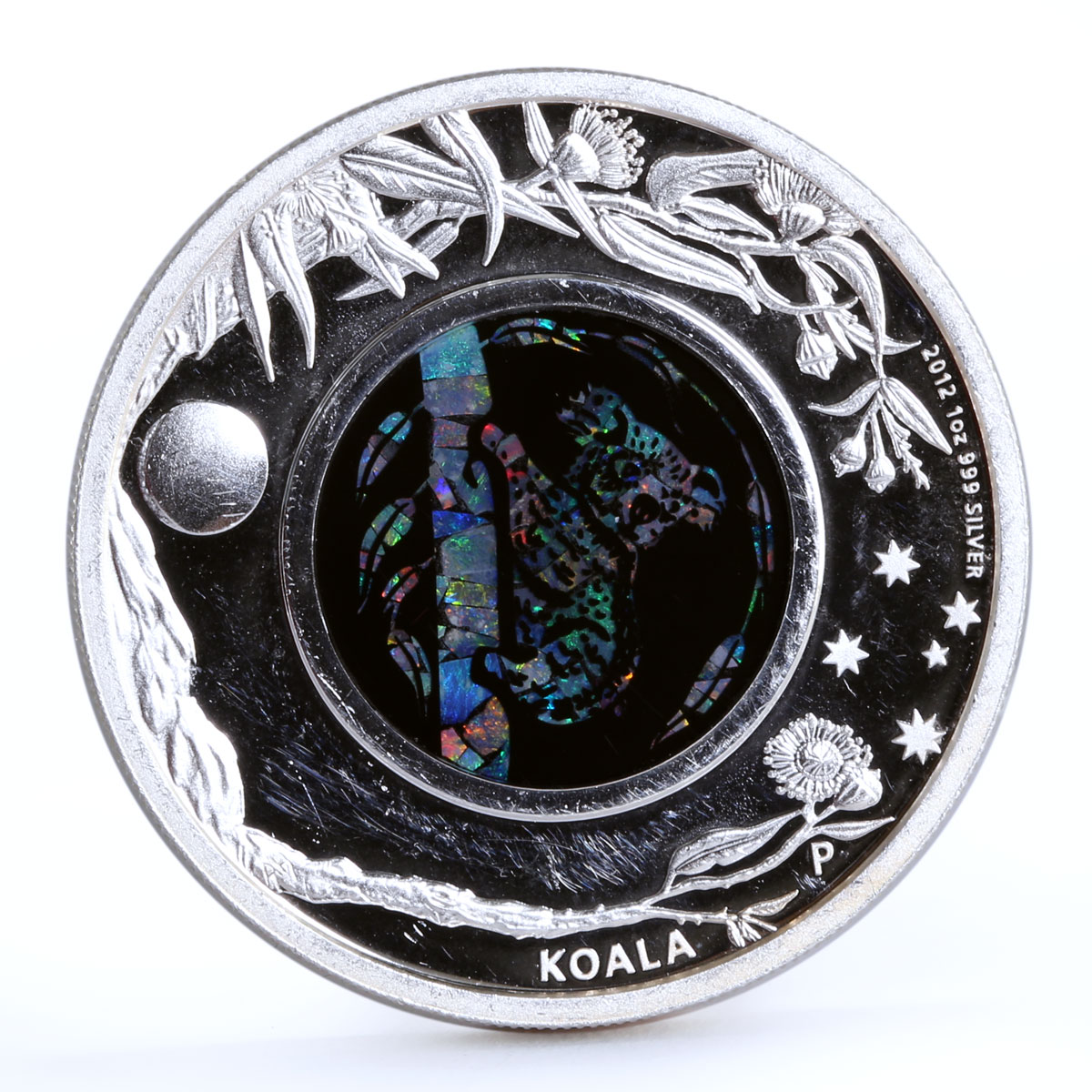 Australia 1 dollar Australian Opal series The Koala Fauna silver coin 2012