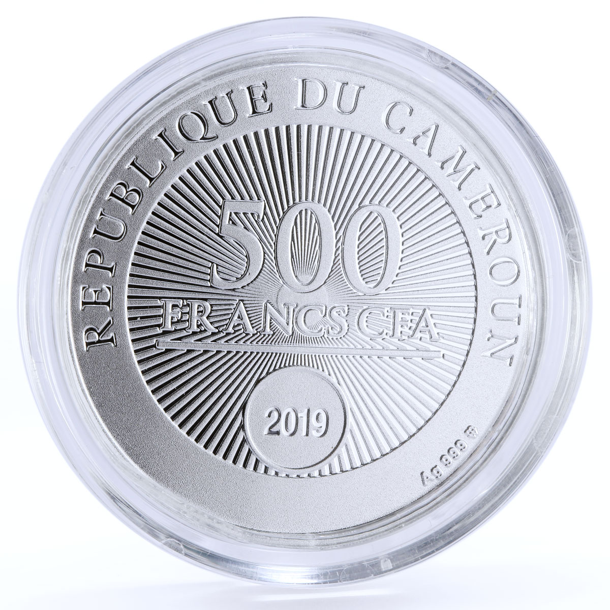 Cameroon 500 francs I Love You silver coin 2019