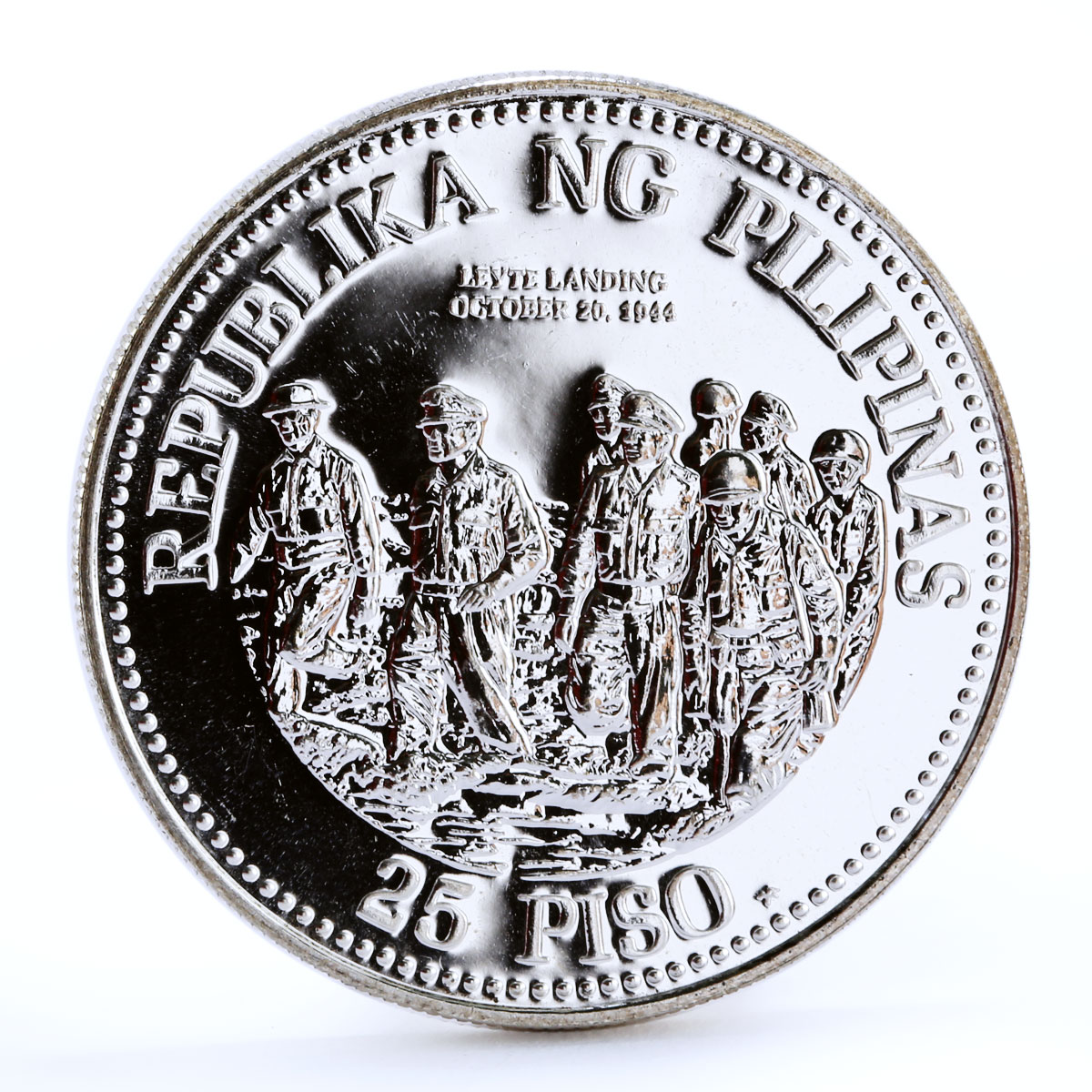 Philippines 25 pisos General Douglas McArthur silver coin 1980