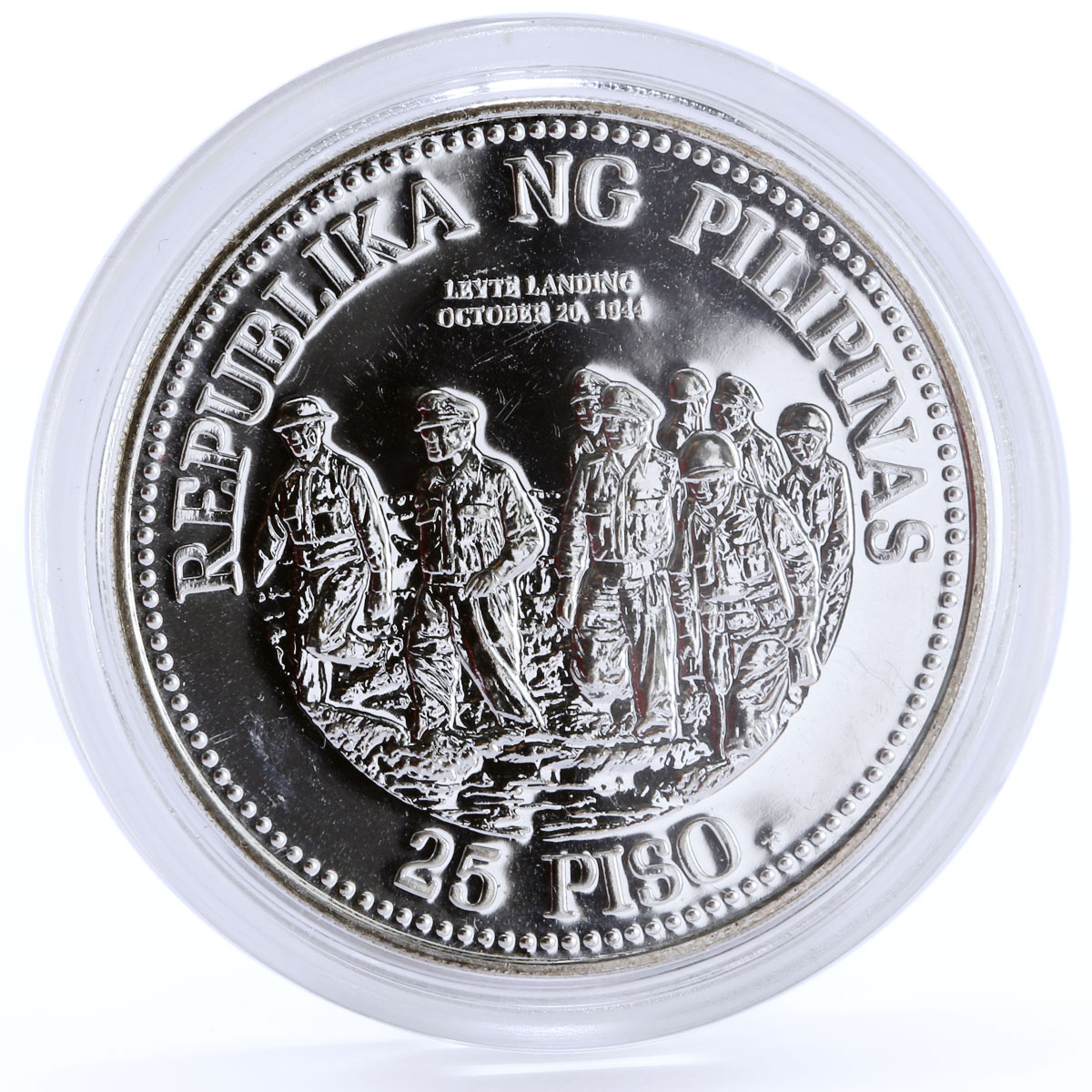Philippines 25 pisos General Douglas McArthur silver coin 1980