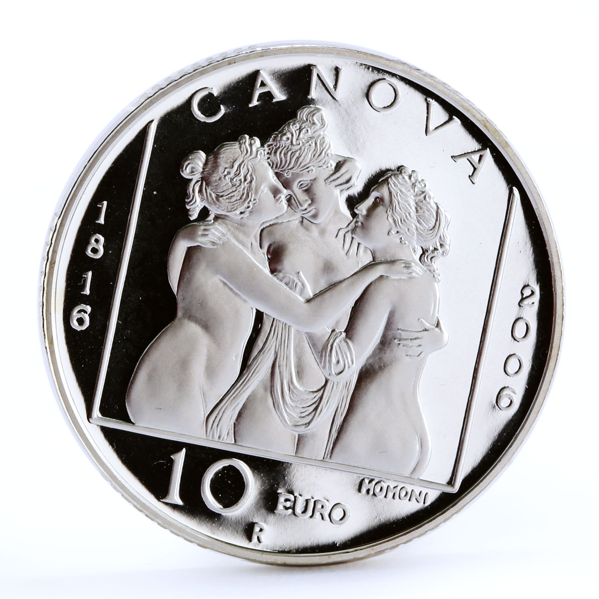 San Marino 10 euro 190th Birth of the Sculptor Antonio Canova silver coin 2006