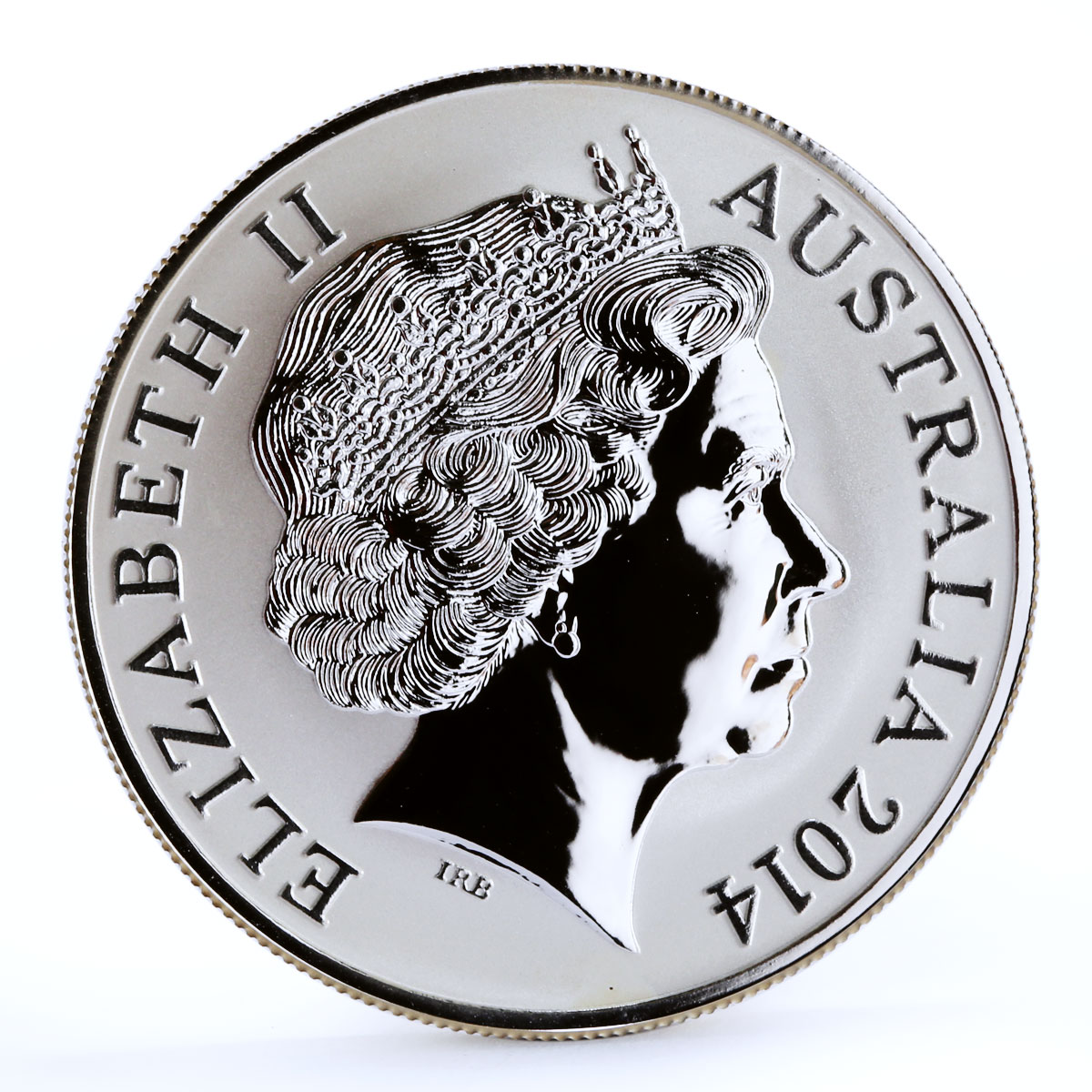 Australia 1 dollar Endangered Wildlife Saltwater Crocodile silver coin 2014