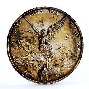 Mexico 1 onza Libertad Angel of Independence silver coin 1997