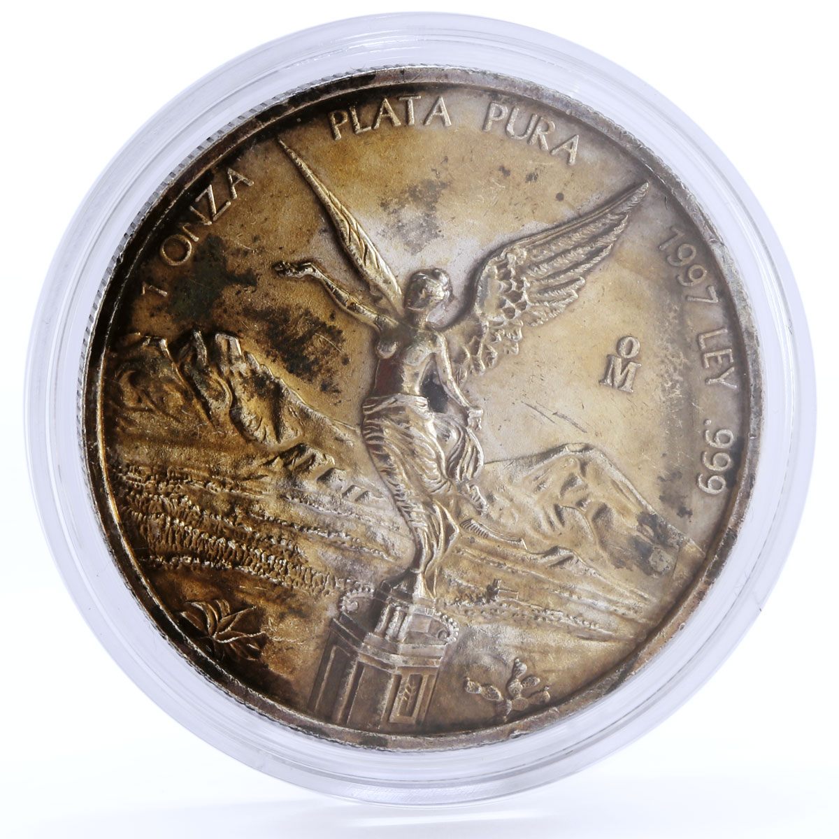 Mexico 1 onza Libertad Angel of Independence silver coin 1997