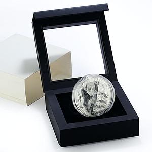 Cook Islands 25 dollars 7 Summits Mountain Everest Climat silver coin 2017