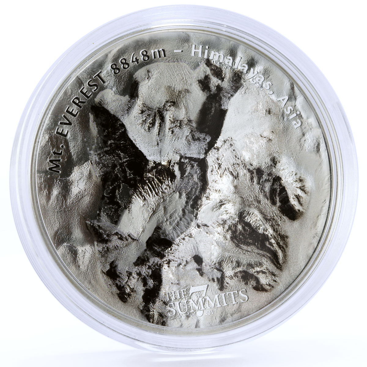 Cook Islands 25 dollars 7 Summits Mountain Everest Climat silver coin 2017