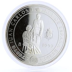 Spain 10000 pesetas 300th Anniversary of Bourbon Family proof silver coin 1997