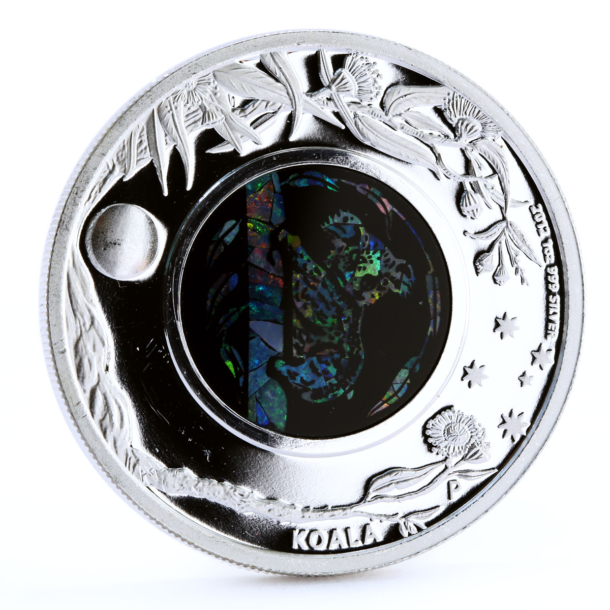 Australia 1 dollar Australian Opal series The Koala Fauna silver coin 2012