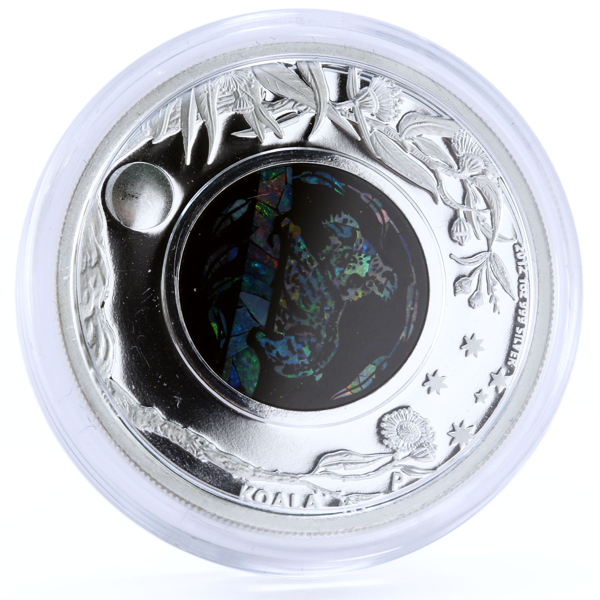 Australia 1 dollar Australian Opal series The Koala Fauna silver coin 2012