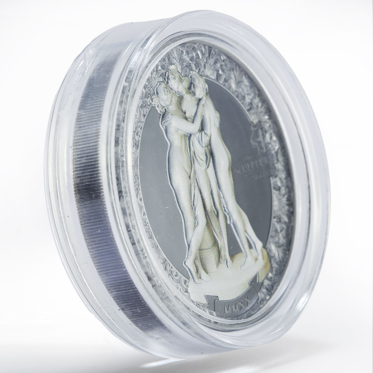 Palau 10 dollars Eternal Sculptures Tre Grazie Three Graces Art silver coin 2020