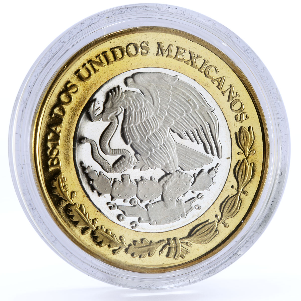 Mexico 100 pesos Numismatic Heritage 1783 Carlos III bimetal coin 2011