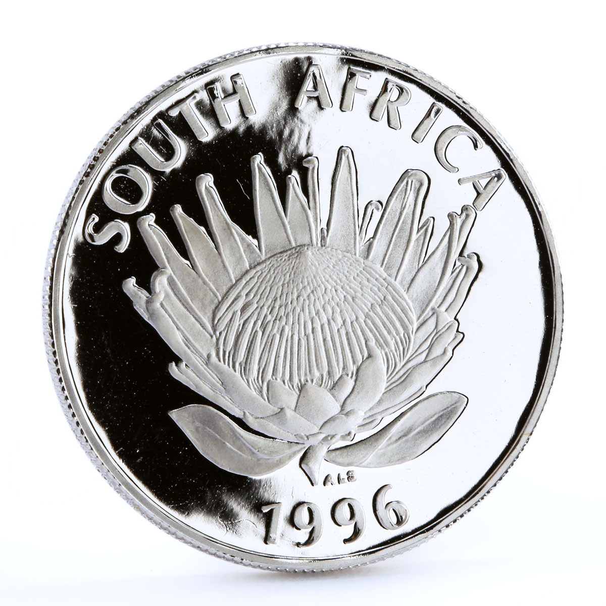 South Africa 1 rand National Constitution Book Independence silver coin 1996
