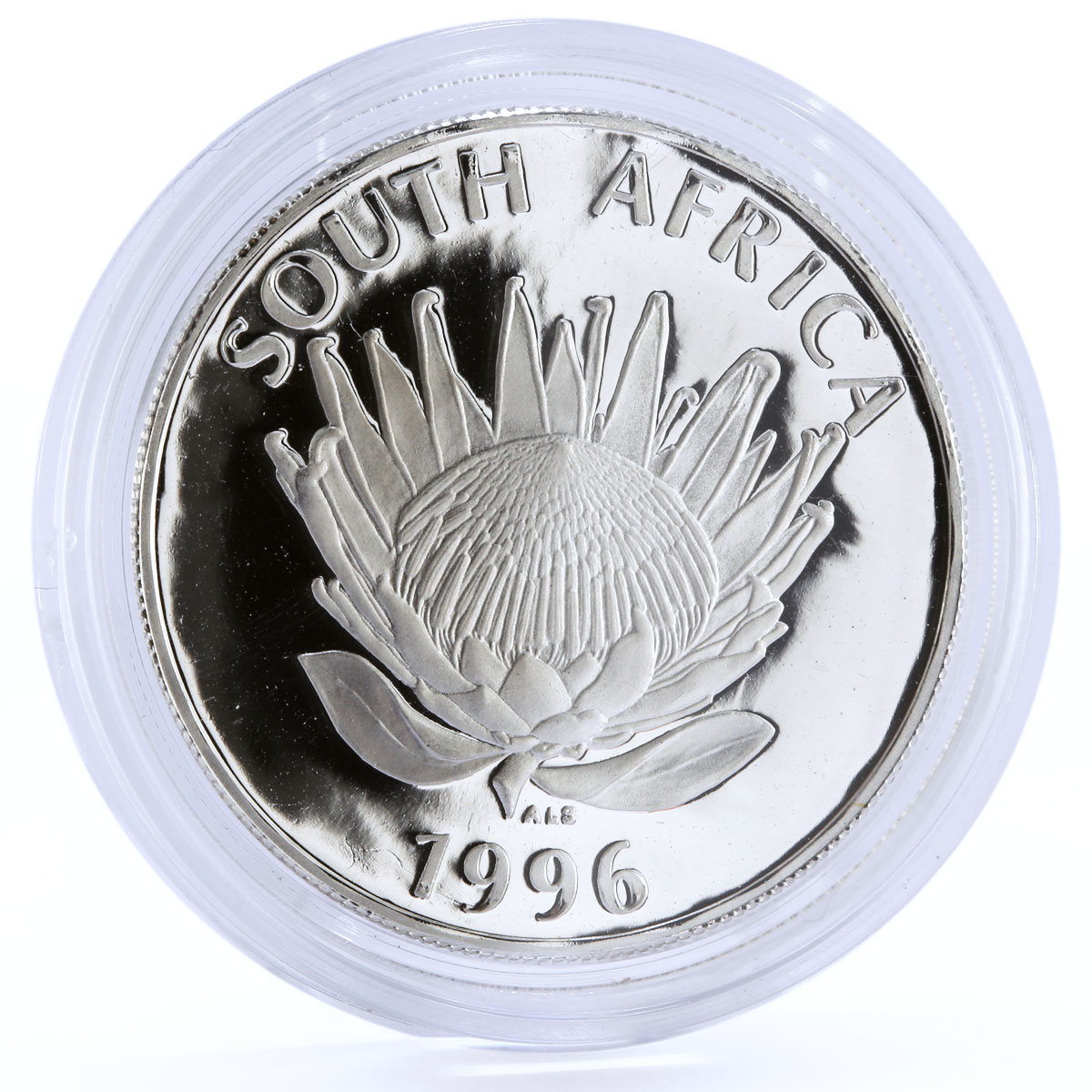 South Africa 1 rand National Constitution Book Independence silver coin 1996