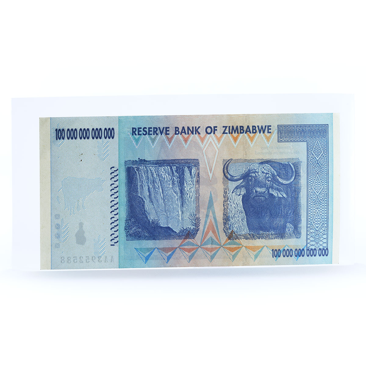 ZIMBABWE 100 TRILLION DOLLARS BANKNOTE CURRENCY UNCIRCULATED 2008