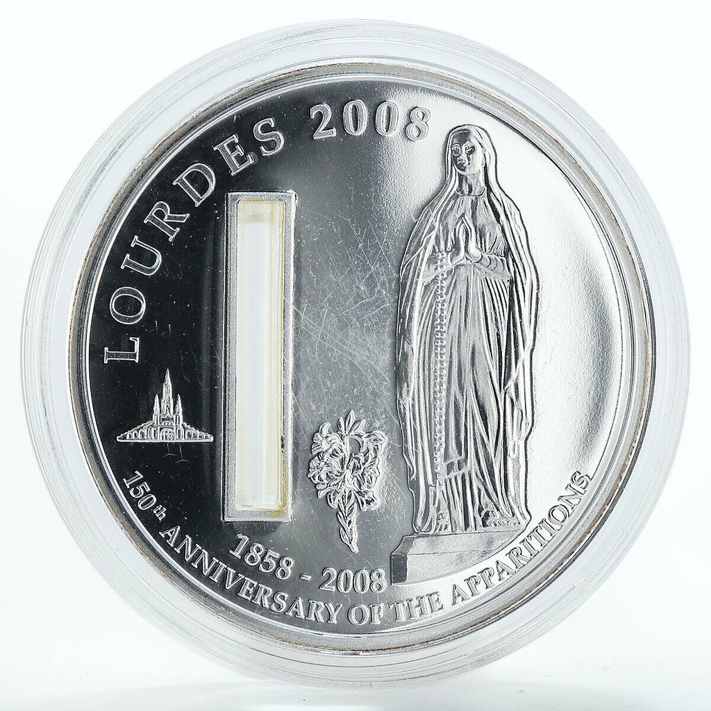 Palau 1 dollar 150th Anniversary of Apparitions Lourdes copper-nickel coin 2008