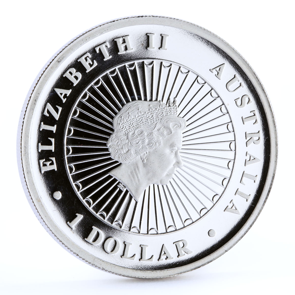 Australia 1 dollar Australian Opal series The Wombat Fauna silver coin 2012