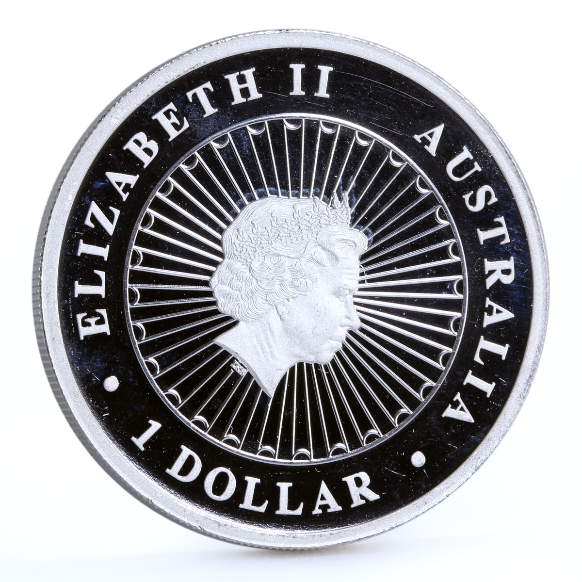 Australia 1 dollar Australian Opal series The Wombat Fauna silver coin 2012