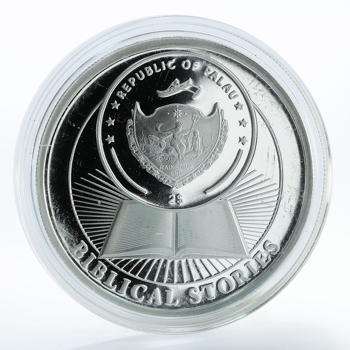 Palau 2 Dollars Creation of the world Biblical Stories Religion coin 2011