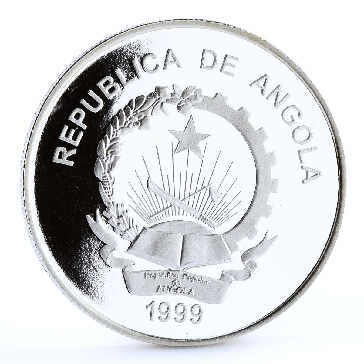 Angola 10 kwanzas Prince Henry the Navigator proof silver coin 1999