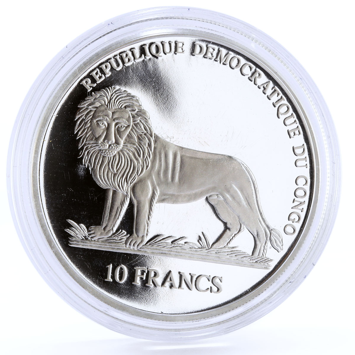 Congo 10 francs Three Holy Kings Balthasar Camel Desert proof silver coin 2005