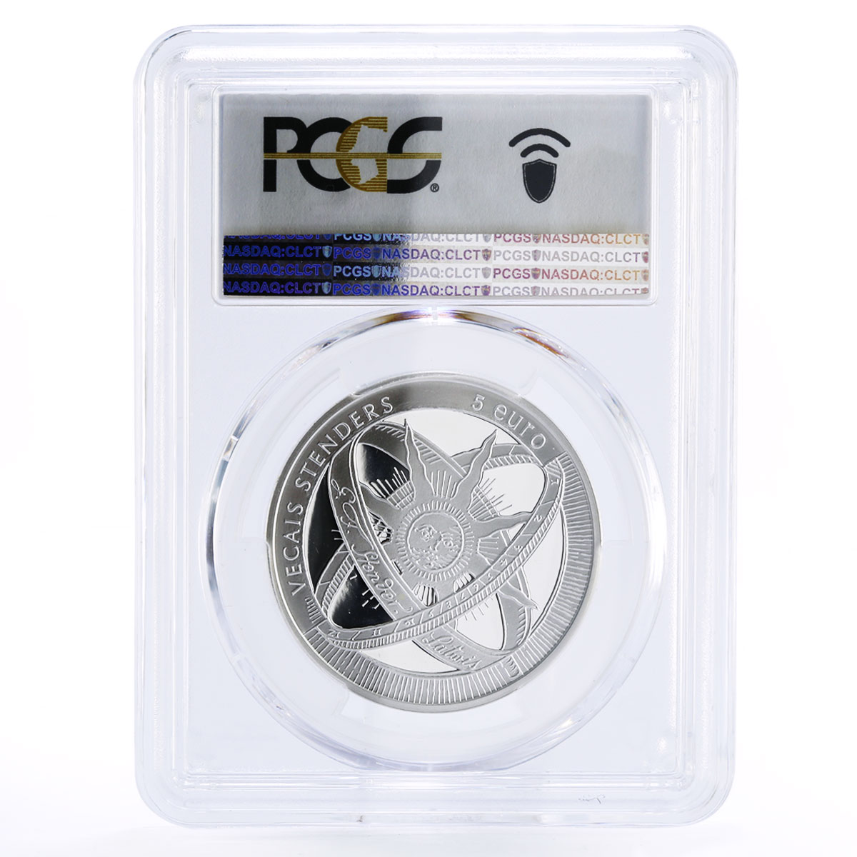 Latvia 5 euro Writer Gotthard Stender Literature PR69 PCGS silver coin 2014