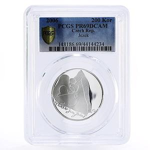 Czech Republic 200 korun Composer Jaroslav Jezek PR69 PCGS silver coin 2006