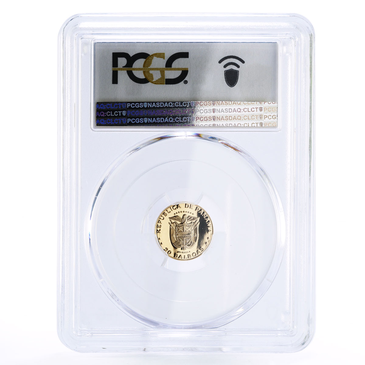 Panama 20 Balboas Banded Butterfly Fish Nature PR69 PCGS gold coin 1983