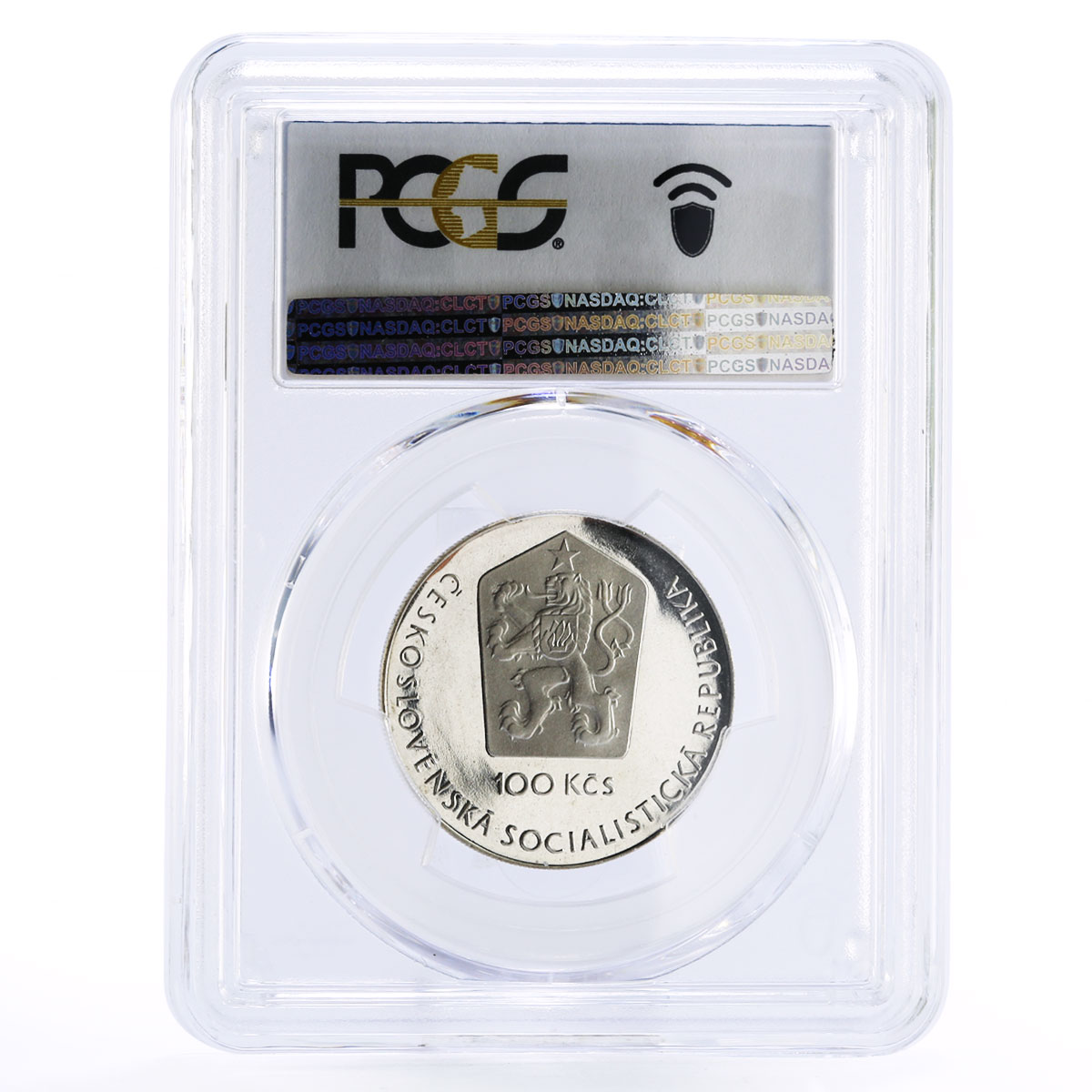 Czechoslovakia 100 korun 20 Years of Gagarin in Space PR69 PCGS silver coin 1981