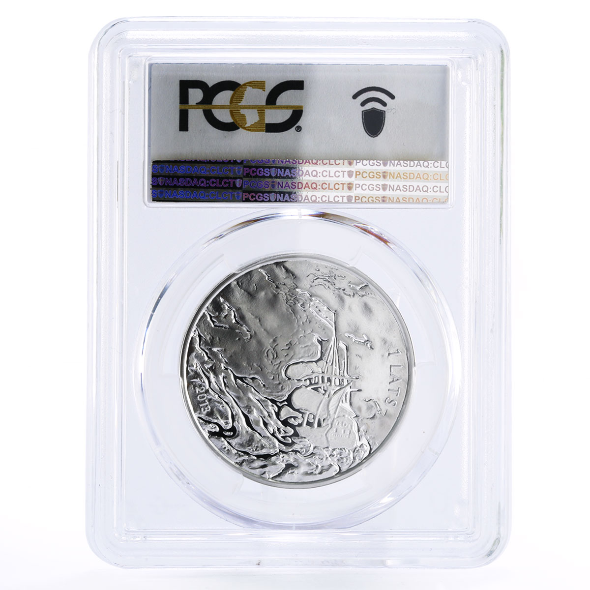 Latvia 1 lats 200 Years Composer Richard Wagner Ship PR70 PCGS silver coin 2013