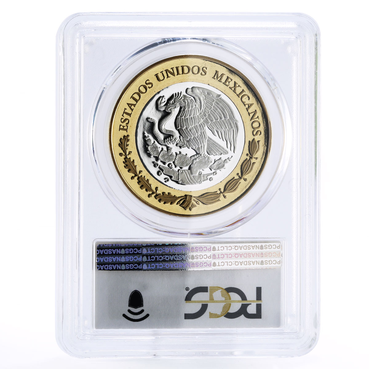 Mexico 100 pesos Numismatic Heritage Caballito Peso PL69 PCGS bimetal coin 2011