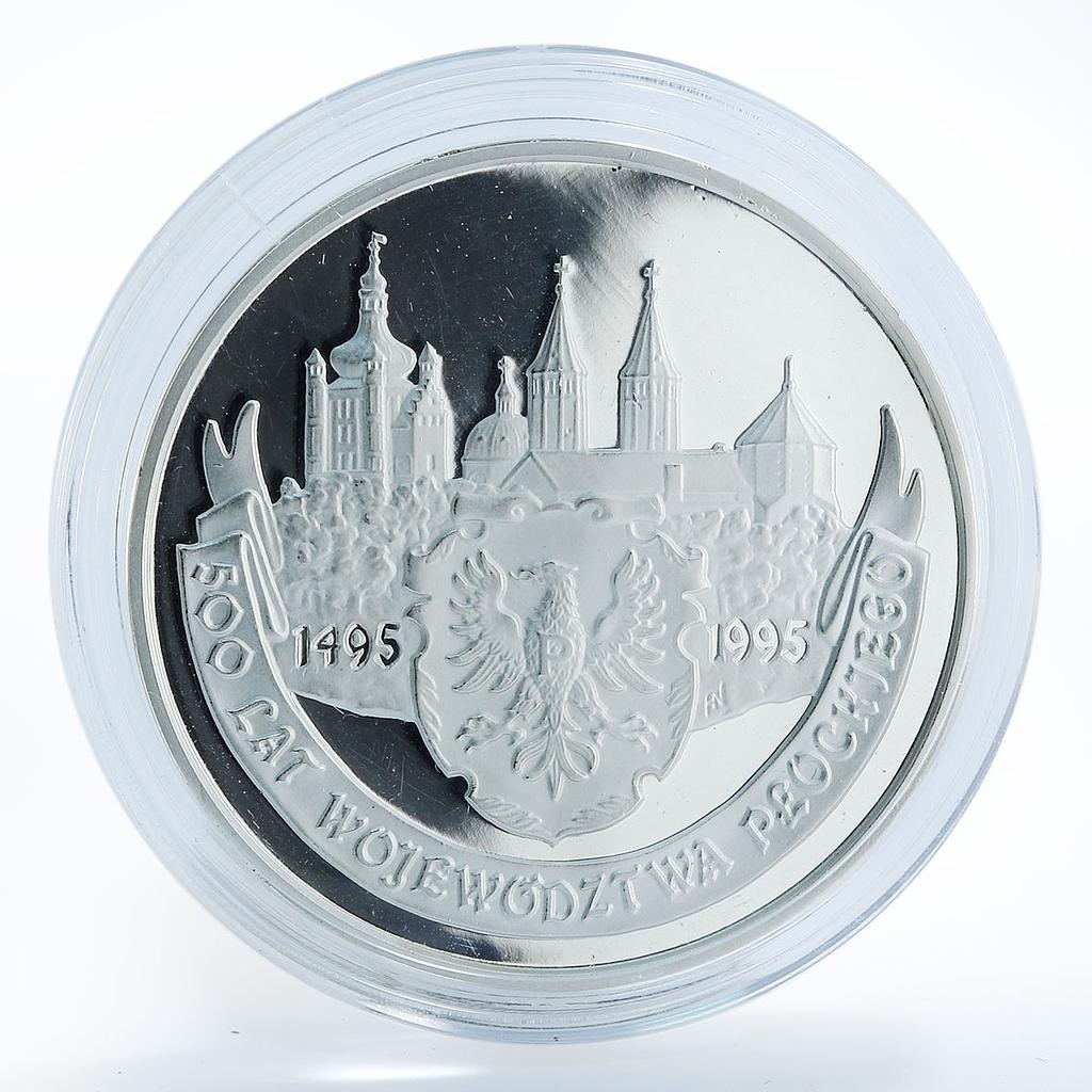 Poland 20 PLN 500 years of Plock silver coin 1995