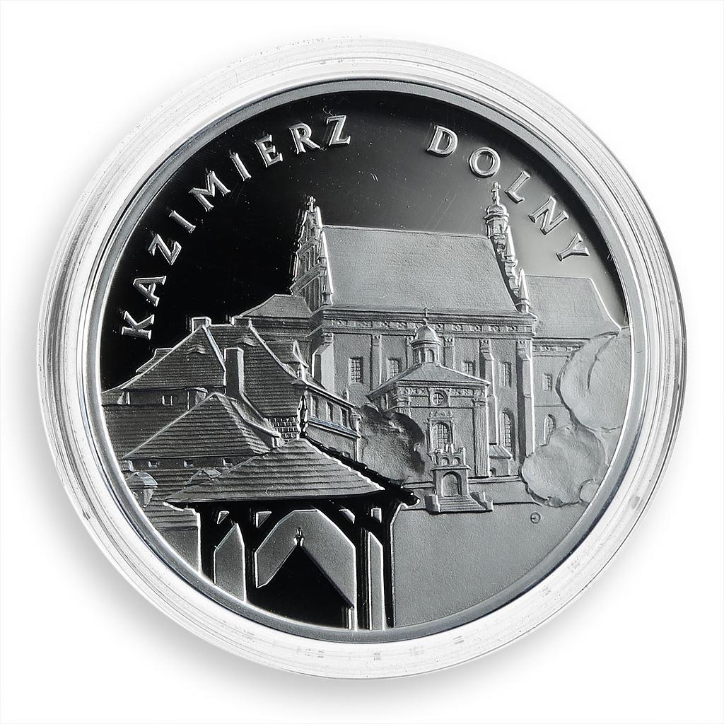 Poland, 20 PLN Monuments Culture Kazimierz Dolny architect, silver coin, 2008