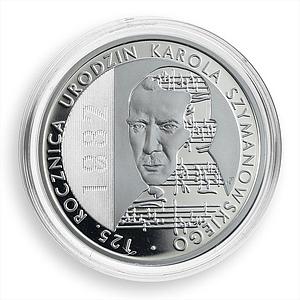 Poland 10 zlotych Musician Karol Szymanowski silver coin 2007