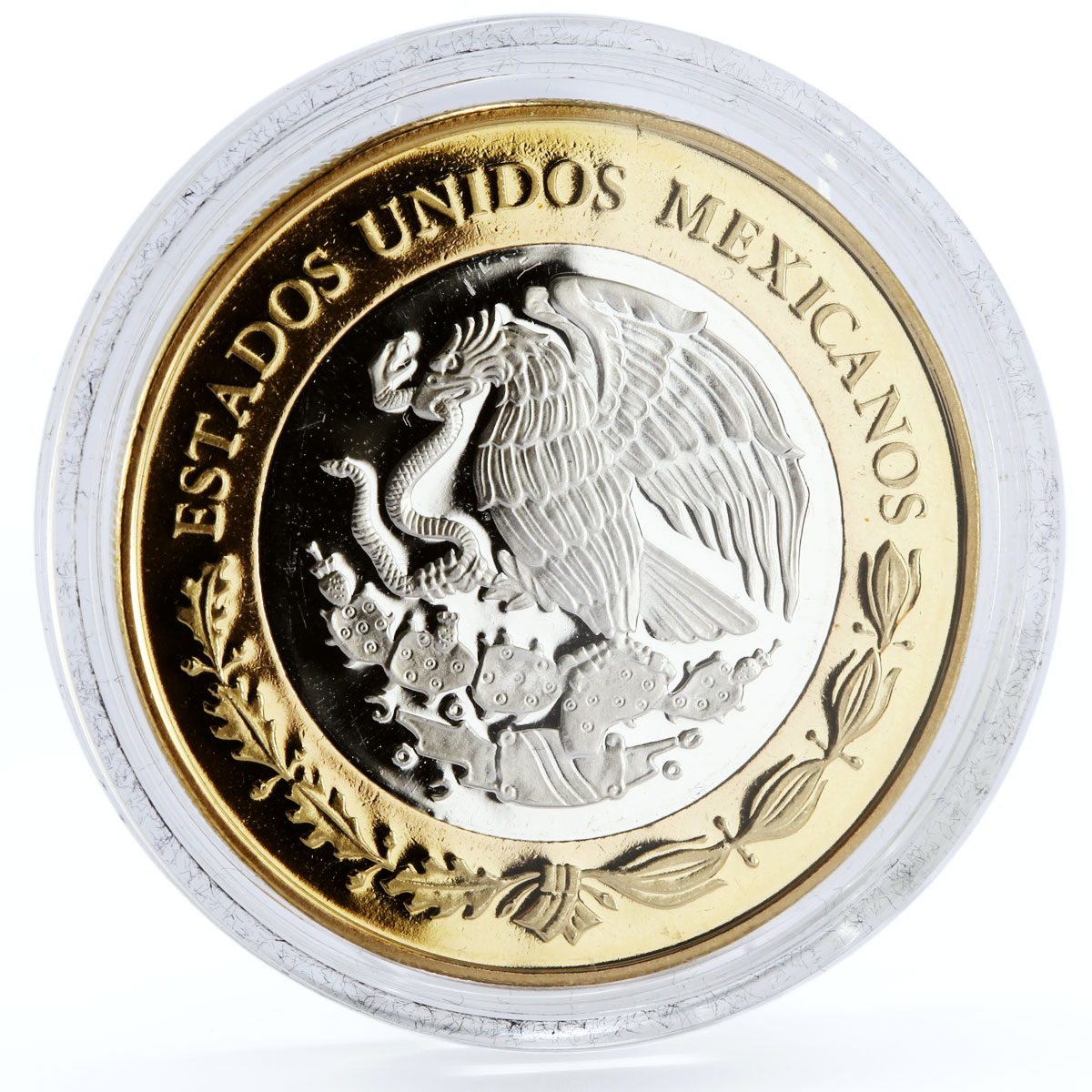 Mexico 100 pesos Numismatic Heritage South Railway bimetal coin 2012