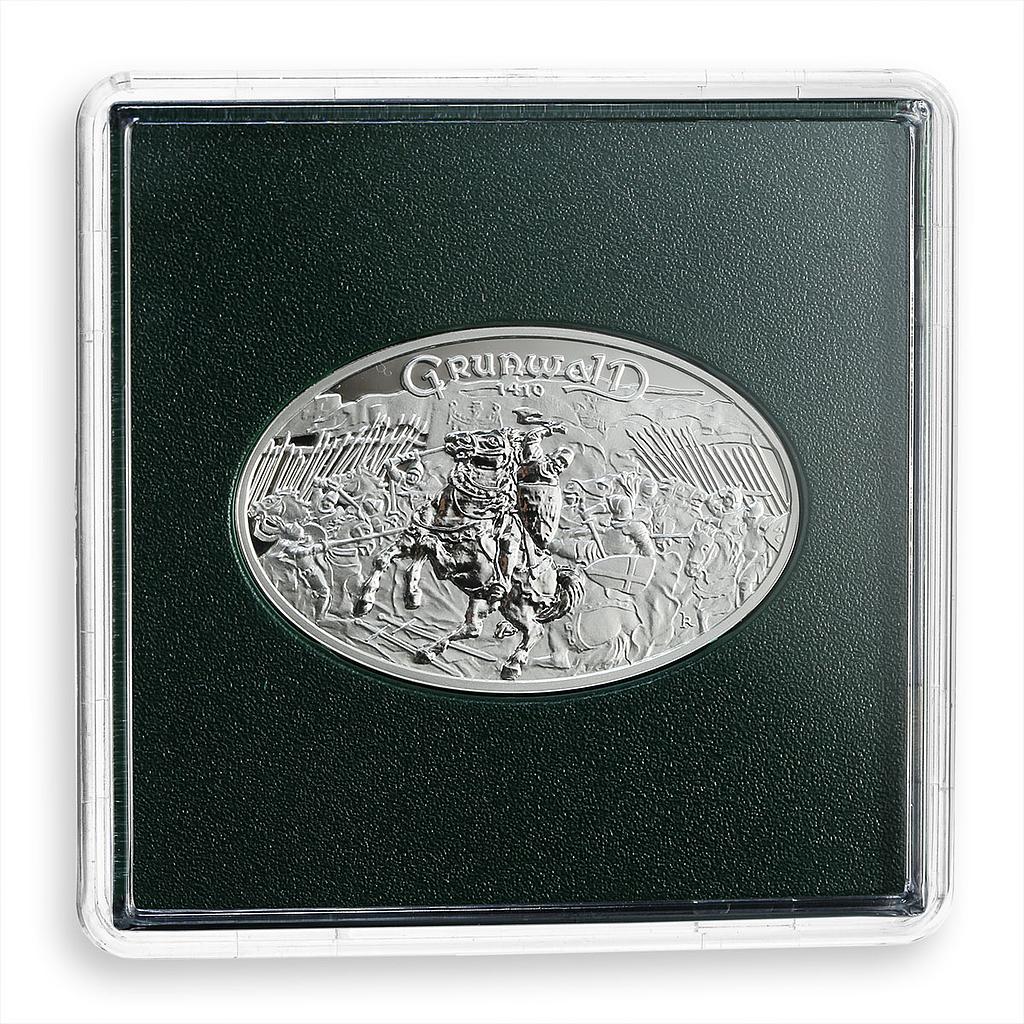 Poland, 10 PLN, the Battle of Grunwald, warrior, silver coin, 2010