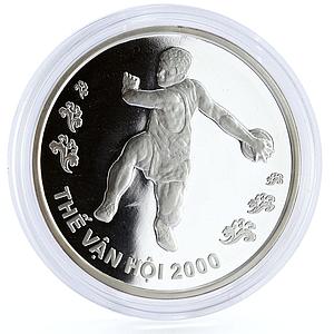 Vietnam 100 dong Sydney Olympic Games series Discus Thrower silver coin 2000