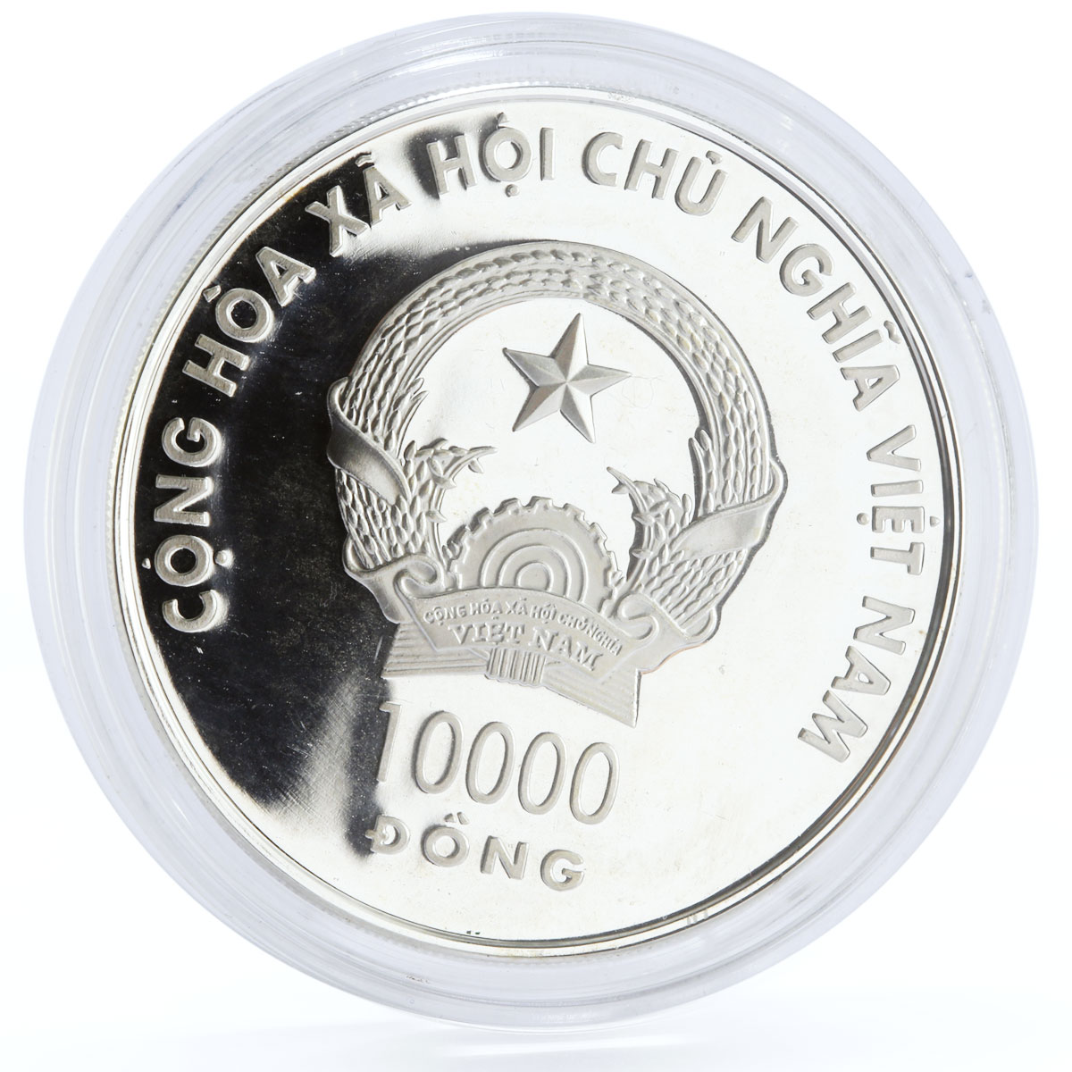 Vietnam 10000 dong Football World Cup in Germany Pagoda proof silver coin 2006