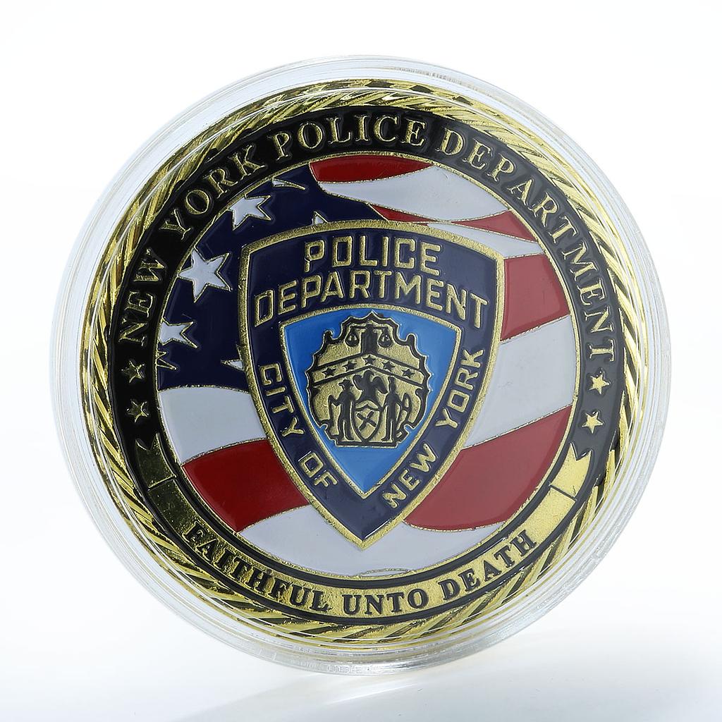Police Department of New York Faithful unto Death Security and Justice token