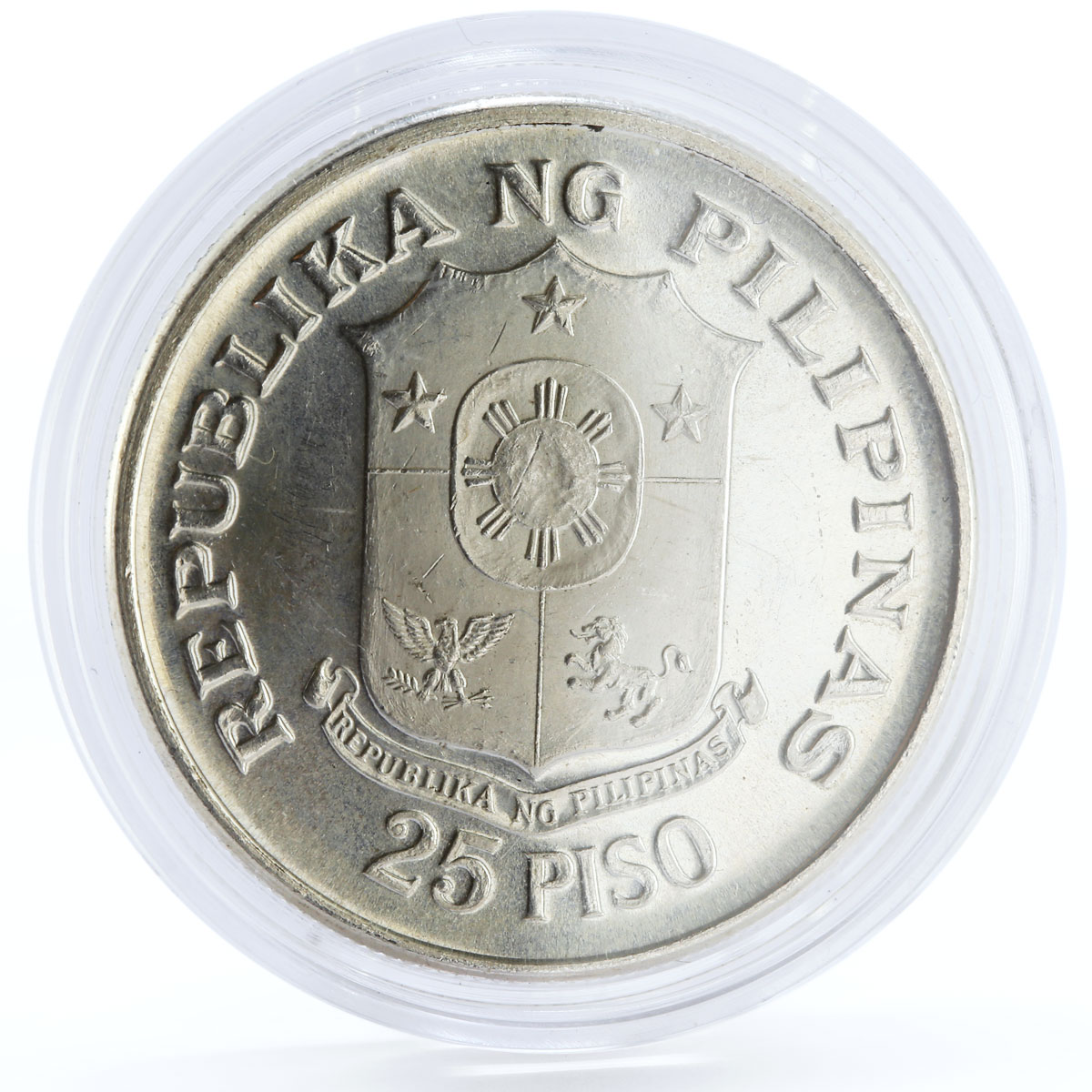 Philippines 25 piso 25th Anniversary of Central Bank silver coin 1974